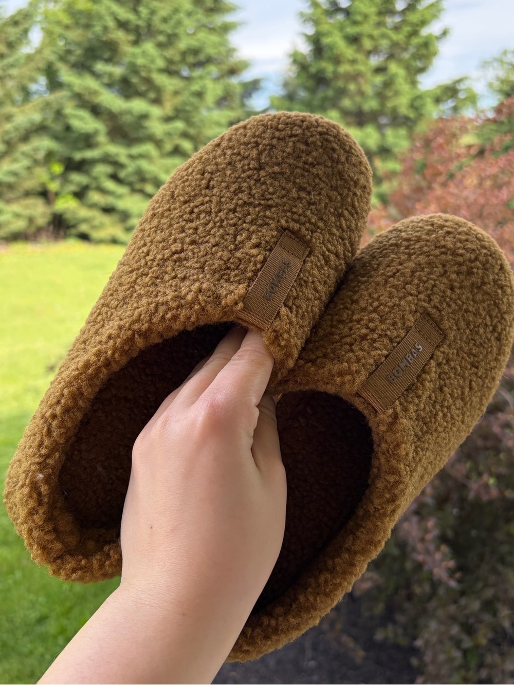 Bombas Sunday Slippers Sherpa teddy fleece shoes NWOT 7 - Picture 2 of 8